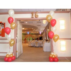Entrence decoration helium balloon bouquet